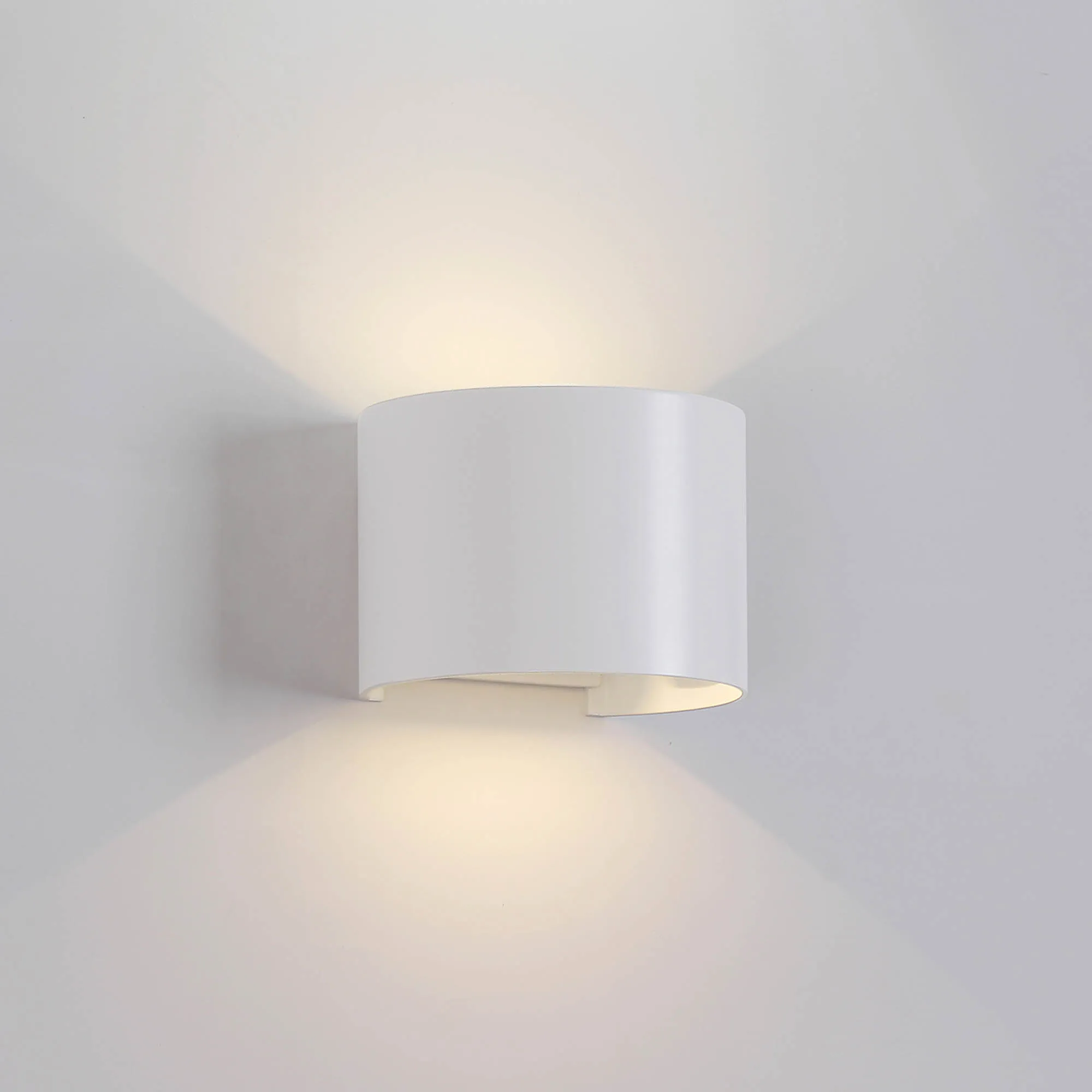 Davos Sand White Exterior Lights Mantra Fusion Directional Wall Lights